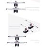 FEBRONG Skateboard Accessories 2Pcs 7Inch Aluminum Trucks Bridge Bracket Longboard-Silver view 4