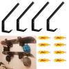 Multi-Purpose Home Storage Wall Mount Holder Hanger Snowboard Display Wall Rack, Fit Snowboard, Longboard and Helmets, to Safely Store Most Sports Gear - Easy to Install, Hardware Included - 4/PK view 1