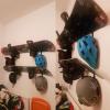 Multi-Purpose Home Storage Wall Mount Holder Hanger Snowboard Display Wall Rack, Fit Snowboard, Longboard and Helmets, to Safely Store Most Sports Gear - Easy to Install, Hardware Included - 4/PK view 3
