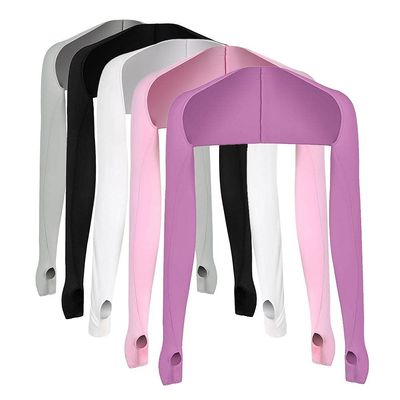 BTSEURY 5 Pieces Women Cooling Shawl Arm Sleeve with Finger Hole Anti- Cooling Shawl Arm Sleeve Sun