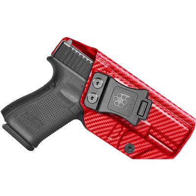 Amberide Glock 19 IWB Holster, Kydex-Boltaron Inside Waistband Holster for Glock 19/19X/44/45/23/32 Gen 15, Concealed Carry, Adjustable 030 Cant, Secure Retention, Low-Print Design