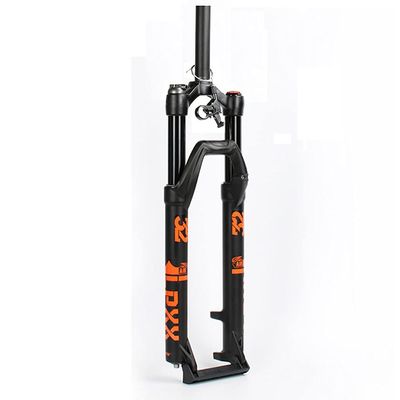 Jejy 26" 27.5" Travel:120mm Straight Tube 1-1/8" MTB Bike Front Fork Suspension, QR 9mm Shock Absorber Mountain Bicycle Air Forks (Color : Orange Label Remote Lockout, Size : 29)