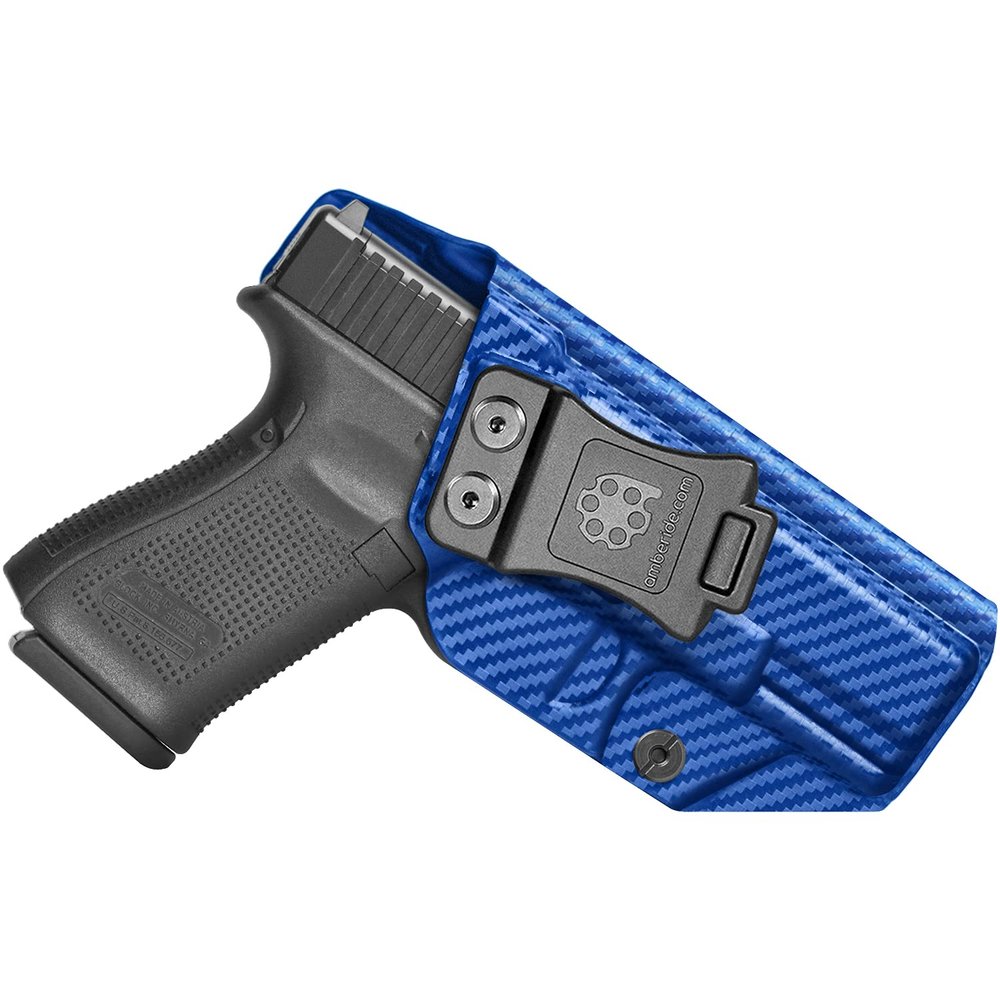 Amberide Glock 19 IWB Holster, Kydex-Boltaron Inside Waistband Holster for Glock 19/19X/44/45/23/32 Gen 15, Concealed Carry, Adjustable 030 Cant, Secure Retention, Low-Print Design