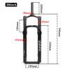 Jejy 26 X 4.0 Inch Bicycle Tire Fat Suspension Front Fork Fit Snow Beach XC Mountain Bike Aluminum Alloy Air Spacing Hub 135mm (Color : Blue, Size : 26) view 2