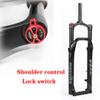 Jejy 26 X 4.0 Inch Bicycle Tire Fat Suspension Front Fork Fit Snow Beach XC Mountain Bike Aluminum Alloy Air Spacing Hub 135mm (Color : Blue, Size : 26) view 4