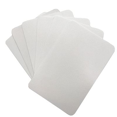 6 Pieces PVC Repair Patch for Inflatable Kayak Boats rafts DIY Repair Patch for Inflatable Toys air Matress (White)
