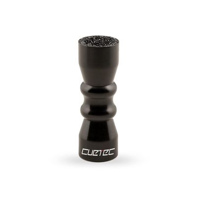 Cuetec 3-in-1 Bowtie Cue Tip Tool with Scuffer, Shaper, Pool Aerator, Black - Portable Aluminum Snooker Tip - Premium Billiard and Pool Accessories