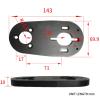 FEBRONG Skateboard Accessories Single Motor Mount Bracket Parts for 6368 DIY Electric Skate Board Pulley Parts-Black view 2
