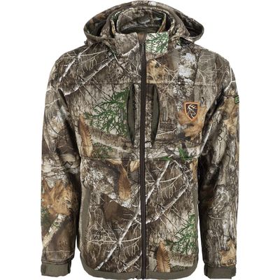 Drake Waterfowl Men's Non-Typical 3-in-1 Hunting Jacket, Heavyweight, Camo, Quiet Silencer Fleece (US, Alpha, X-Large, Regular, Regular, Edge)