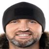 2SBR 2SABERS Fleece Winter Warm Watch Cap - Mens Outdoor Cold Weather Skull Beanie Hat Black (US, Alpha, Medium, Black Patch Panel) view 1
