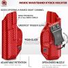 Amberide Glock 19 IWB Holster, Kydex-Boltaron Inside Waistband Holster for Glock 19/19X/44/45/23/32 Gen 15, Concealed Carry, Adjustable 030 Cant, Secure Retention, Low-Print Design view 4