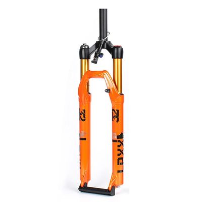Jejy 26" 27.5" Travel:120mm Straight Tube 1-1/8" MTB Bike Front Fork Suspension, QR 9mm Shock Absorber Mountain Bicycle Air Forks (Color : Black Label Remote Lockout, Size : 29)