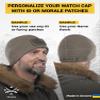 2SBR 2SABERS Warm Outdoor Winter Fleece Beanie with Patch Panel  Skull Watch Cap Hat Olive Green view 4