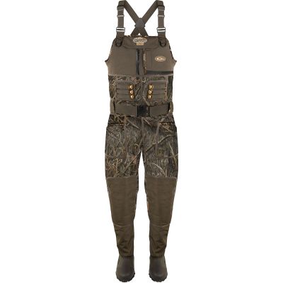 Drake Waterfowl Men's Buckshot Eqwader 1600 Neoprene 3.0 Hunting & Fishing Durable Waterproof Chest-High Waders with Boots, Mossy Oak Shadowgrass Habitat, Stout, Boot - 8