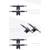 FEBRONG Skateboard Accessories 2Pcs Generic 7 Inch Bracket Truck Shock Resistant Trucks Parts-Black view 3