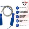 Spall Pro US Adjustable Jump Rope - 9.85 feet Steel Weighted Jump Rope for Men Women and Kids, Perfect Skipping rope for Double Dutch, Boxing, Cross Fit, High Intensity Speed Jumping, MMA training and bodybuilding (Blue) view 2