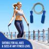 Spall Pro US Adjustable Jump Rope - 9.85 feet Steel Weighted Jump Rope for Men Women and Kids, Perfect Skipping rope for Double Dutch, Boxing, Cross Fit, High Intensity Speed Jumping, MMA training and bodybuilding (Blue) view 4