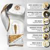 Boxing Gloves for Men & Women - Boxing, Kickboxing, Muay Thai, MMA, Training & Sparring - Punching Bag & Heavy Bag Gloves - MoneyFyte (White/Gold, 12 oz) view 2