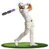 Aero Shaft, Golf Training Aid and Warm Up Tool, Speed Stick for Golf, Golf Swing Trainer, Improves Swing Speed, Wind Resistance, Adjustable Pineapples. (Black and Purple, Aero Shaft Iron) view 1