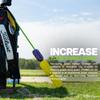 Aero Shaft, Golf Training Aid and Warm Up Tool, Speed Stick for Golf, Golf Swing Trainer, Improves Swing Speed, Wind Resistance, Adjustable Pineapples. (Black and Purple, Aero Shaft Iron) view 4