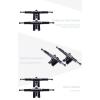 FEBRONG Skateboard Accessories 2Pcs Generic 7 Inch Bracket Truck Shock Resistant Trucks Parts-Black view 2