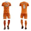 ORKY Custom Men Soccer Jersey with Short, Women Personalized Name Number Sport Shirt, Boys Girls Training Uniform Full Kit(Orange 150cm) view 2