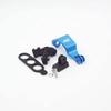 Trigo Bike Headlight Mount for Brompton Cateye Gopro Action Camera Holder Blue view 1