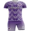 ORKY Custom Men Soccer Jersey with Short, Women Personalized Name Number Sport Shirt, Boys Girls Training Uniform Full Kit(Purple 2XLarge) view 1