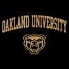 AL03 - Oakland University Golden Grizzlies Arch Logo Long Sleeve T Shirt - X-Large - Black view 3