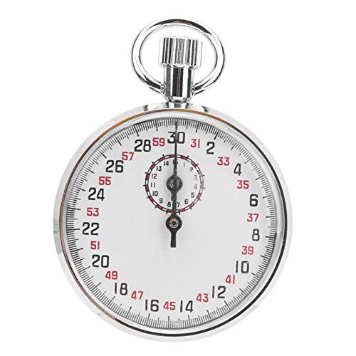Mechanical Stopwatch Handheld Mechanical Stopwatch Sports Chronograph Running Timer Round Stopwatch Running Timer for Sports,Competitions,Games
