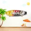 TWO STONES Surfboard Racks for The Wall, Surfboard Rack Hanger Works as a Shortboard, Skimboard & Longboard Hanger or Stand Indoor or Outdoor view 4