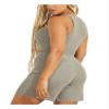 GUESS Women's Sleeveless Sydney Lace-Up Sweater, Light Heather Grey Multi, Extra Large view 2
