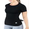 Kewlioo Womens Heat Trapping Sauna Shirt - Shaper Sweat Vest Compression Shapewear Apparel for Women - Sauna Suit Top to Sweat More & Look Great - Gym Workout Excercise Heat Shaper Shirt (Black, L) view 3