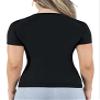 Kewlioo Womens Heat Trapping Sauna Shirt - Shaper Sweat Vest Compression Shapewear Apparel for Women - Sauna Suit Top to Sweat More & Look Great - Gym Workout Excercise Heat Shaper Shirt (Black, L) view 4