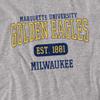 Marquette University Official Est. Date Unisex Adult T-Shirt, Est. Date, 5X-Large view 2