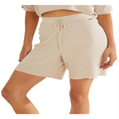 GUESS Women's Charli Sweater Bermuda Short, Vapor Rose, Large