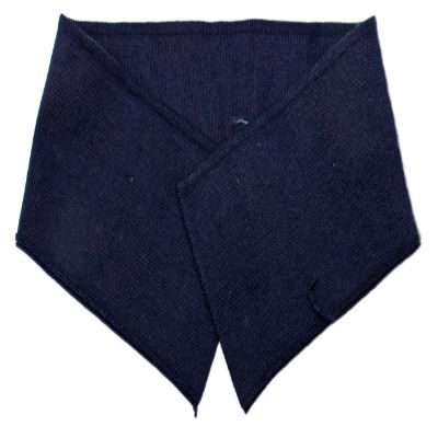 Fields Rugby Knit Shirt Collar - Navy 3.5" x 19" Self-Finished Hemmed Ribbed Trim (M515.10)