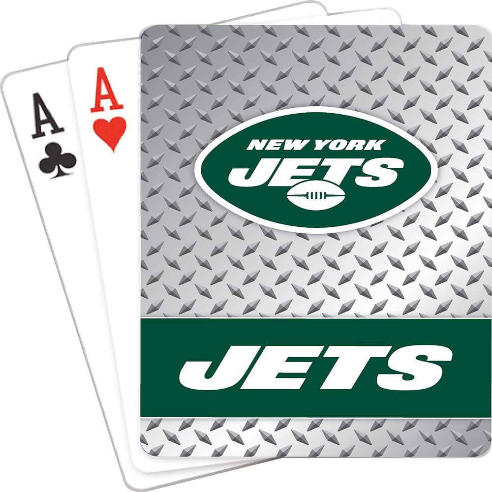 Pro Specialties Group NFL New York Jets Diamond Plate Playing Cards