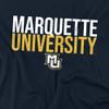 Marquette University Official Stacked Unisex Adult T-Shirt, Stacked, 4X-Large view 2