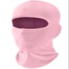 Fuinloth Balaclava Face Mask, Summer Cooling Neck Gaiter, UV Protector Motorcycle Ski Scarf for Men/Women Light Pink view 1