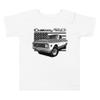 1972 Chevy C20 Custom 20 Vintage Pickup Truck Toddler Short Sleeve Tee White view 1