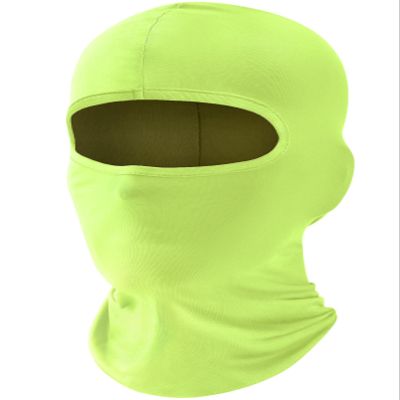 Fuinloth Balaclava Ski Mask, Motorcycle UV Protector Scarf, Summer Cooling Neck Gaiter for Men/Women Fluorescent Green