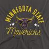 Minnesota State University Mankato Official Mavericks Unisex Adult T-Shirt, Charcoal, 5X-Large view 2