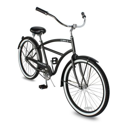 Tracer Taha Beach Cruiser Bike, 26 inch Commuter Bicycle, Single Speed/7 Sepeed Options, Hi-Ten Steel Frame, City Hybrid Bike for Women Men Adult, Matte Black