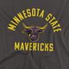 Minnesota State University Mankato Official MSU Mavericks Logo Unisex Adult T-Shirt, Charcoal, 3X-Large view 2