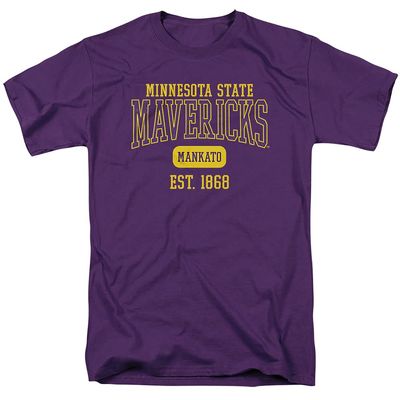 Minnesota State University Mankato Official Est. Date Unisex Adult T-Shirt, Purple, 4X-Large