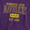 Minnesota State University Mankato Official Est. Date Unisex Adult T-Shirt, Purple, 4X-Large view 2