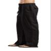 Smilily Men's Linen Pants Work Casual Beach Summer Plus Size Lightweight Pants Black view 1