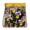 Jungle Pixie Jonny Jump Up Flower Collection print, Drawstring bag view 1