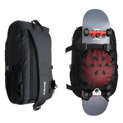 GoRide Sling Single Strap Electric Longboard Skateboard Backpack Bag Carrier with Laptop Holder (Black)